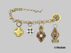 Austria, Imperial. A Fine Chain of Miniature Imperial Orders & Decorations