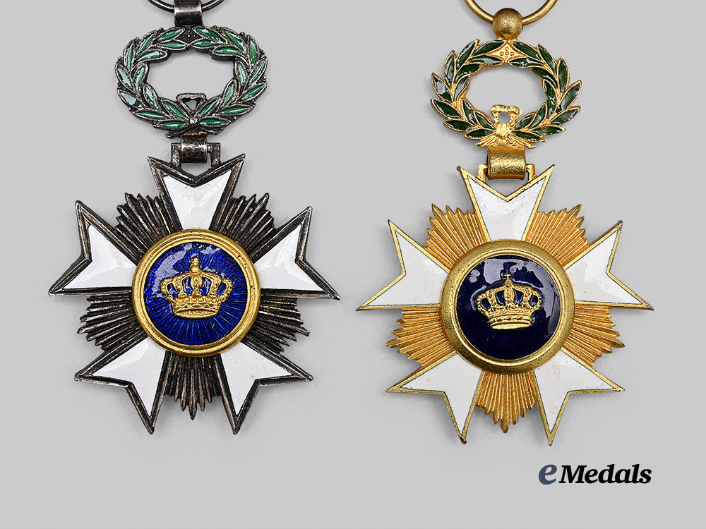 belgium,_kingdom._two_orders_of_the_crown,_officer_and_knight_e_medals__m0625-152_3