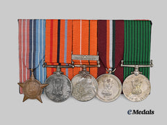 India. A Five Piece Medal Bar for the 1965 India-Pakistan War, to Sepoy Jai Karan Ram,  Dogma Regiment