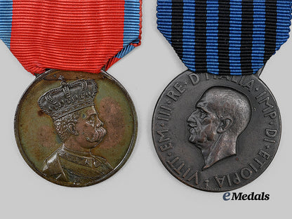 italy,_kingdom._an_africa_campaigns_medal_and_commemorative_africa_campaign_medal_e_medals__m0625-166_3