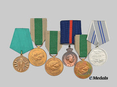Afghanistan, Oman. A Lot of Five Medals