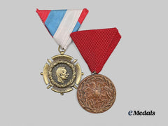 Serbia, Kingdom. A Lot of Two Commemorative Decorations