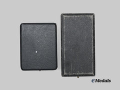 Germany, Federal Republic. A Pair of Presentation Cases for Iron Cross Superior Grades, Exhibition Examples c. 1960