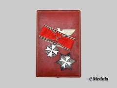 Germany, Third Reich. A Rare Order of the German Eagle, Merit Cross with Breast Star and Case, by Deschler & Sohn