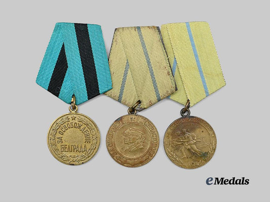 russia,_soviet_union._a_lot_of_three_liberation/_defence_medals_e_medals__m0661-89_3