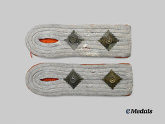 Germany, Heer. A Pair of Feldgendarmerie Hauptmann Shoulder Boards
