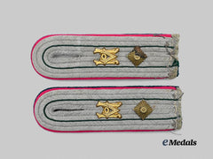 Germany, Wehrmacht. A Set of Company-Grade Administration Shoulder Boards