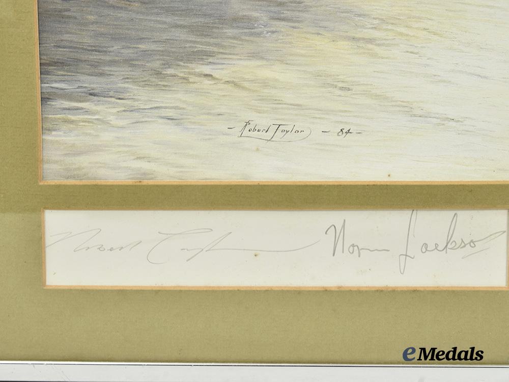 united_kingdom._a“_memorial_flight”_print_by_robert_taylor,_signed_e_medals__m0687-78_3