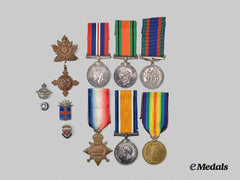 Canada. A First and Second War Group to Cpl. Bailey, City of Winnipeg Battalion