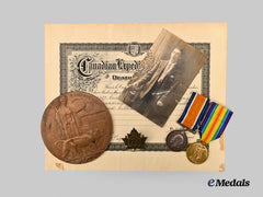 Canada, CEF. A First War Pair to Pte. P.J. Greenway, C.M.R