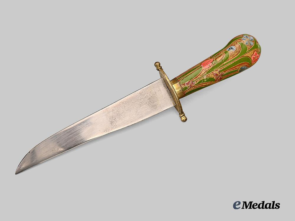 india,_kashmir._a_kashmiri_papier_mache_dagger_e_medals__m0694-185_4