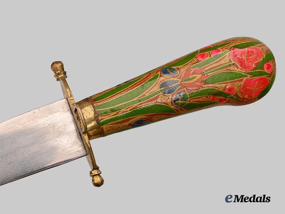 india,_kashmir._a_kashmiri_papier_mache_dagger_e_medals__m0694-185_6