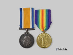 Canada, CEF. A First War Pair to Pte. McDonald, 29th Battalion, Wounded at Vimy Ridge, 1917