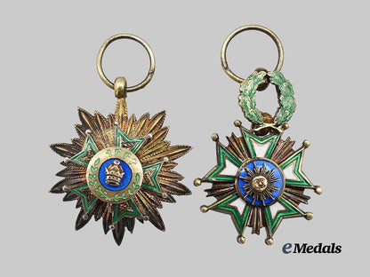 persia,_dynasty._an_order_of_the_crown,_miniature_grand_cross_set_e_medals__m0704-93_2