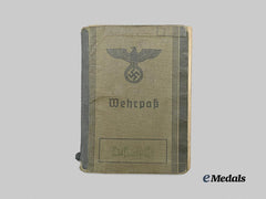 Germany, Luftwaffe. A Wehrpaß to Feldwebel Karl Vachnik, First and Second World Service