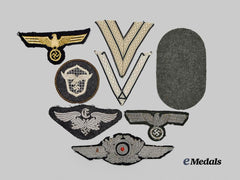 Germany, Wehrmacht. A Mixed Lot of Cloth Insignia, All Branches