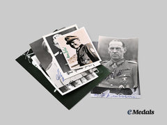 Germany, Wehrmacht. A Mixed Lot of Postwar Knight’s Cross Recipient Photos, with Signatures