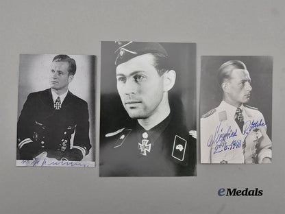 germany,_wehrmacht._a_mixed_lot_of_postwar_knight’s_cross_recipient_photos,_with_signatures_e_medals__m0706-11_3