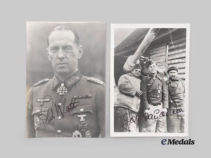 germany,_wehrmacht._a_mixed_lot_of_postwar_knight’s_cross_recipient_photos,_with_signatures_e_medals__m0706-11_8