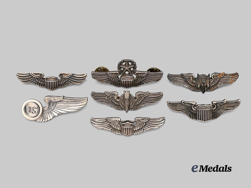 united_states._a_lot_of_seven_reduced_sized_second_war_wings_e_medals__m0706-24_2