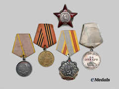 Russia, Soviet Union. A Mixed Lot of Awards for Military and Labour Service