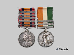 United Kingdom. A Pair of Queen’s and King’s South Africa Medals to Corporal Easton, 17th Lancers