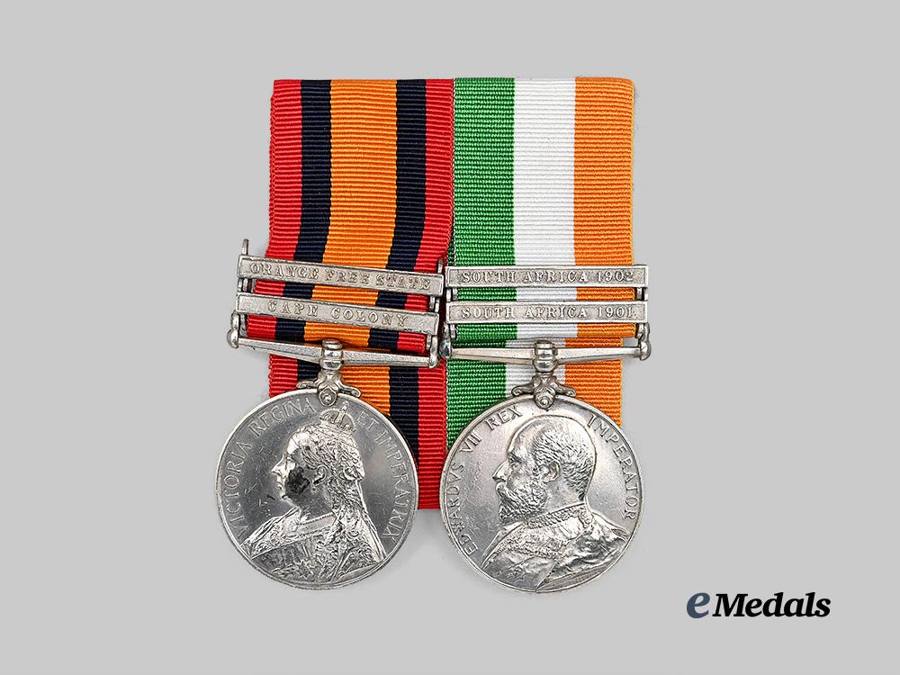 united_kingdom._a_queen_and_king’s_south_africa_bar_to_sapper_kellett,_royal_engineers_e_medals__m0712-2_2