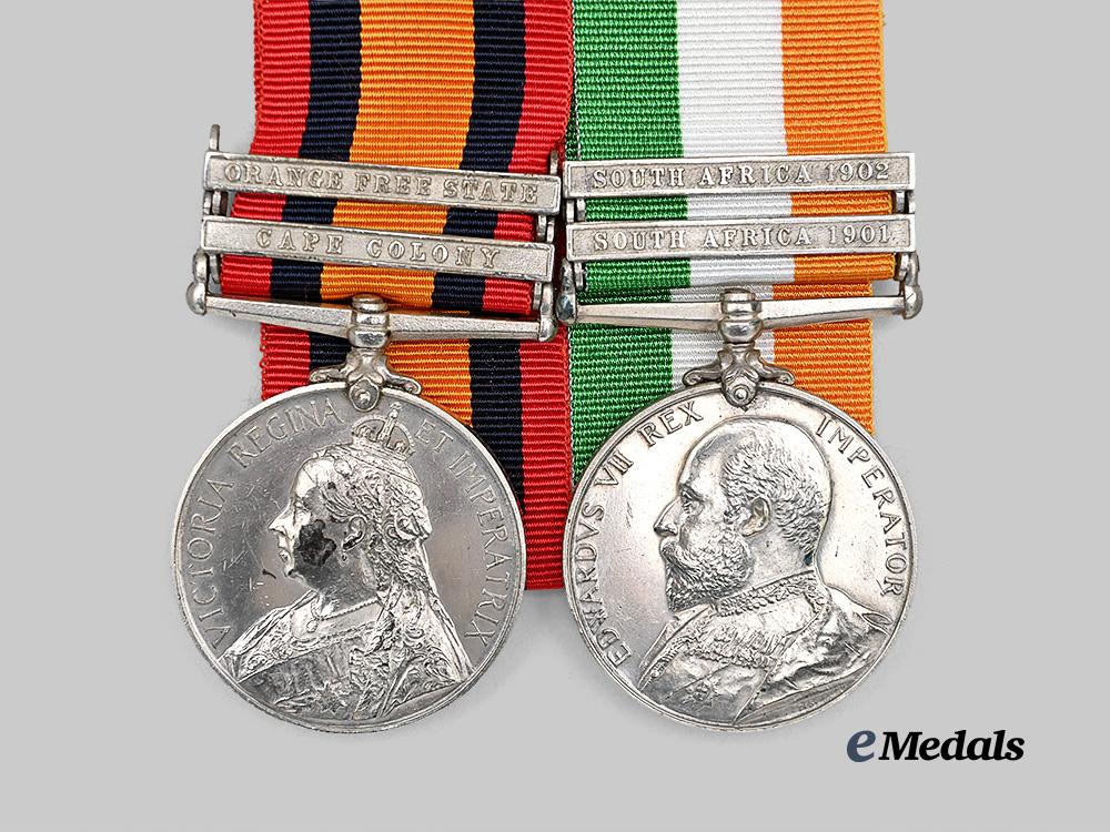 united_kingdom._a_queen_and_king’s_south_africa_bar_to_sapper_kellett,_royal_engineers_e_medals__m0712-2_3