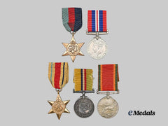 South Africa. A Second War Medal Group to Burger H.S De Beer