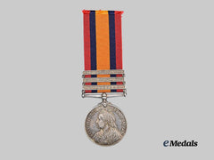 United Kingdom. A Queen’s South Africa Medal to Pte. William Zeiss, Railway Pioneer Regiment