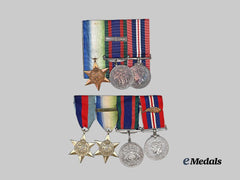 Canada, Commonwealth. A Pair of Battle of the Atlantic Medal Groups
