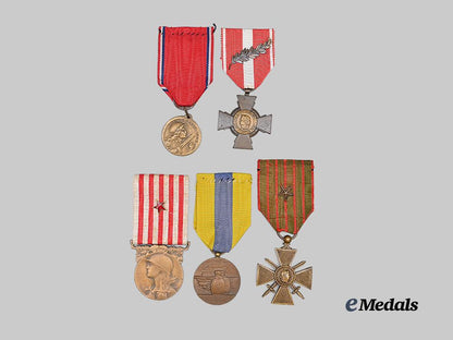 france,_republic._a_lot_of_five_medals&_decorations_e_medals__m0717-23_5