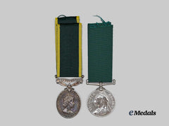 United Kingdom. Two Service Medals