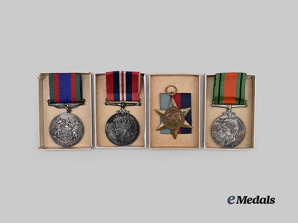 canada,_commonwealth._four_second_war_medals_with_cartons_e_medals__m0717-49_4