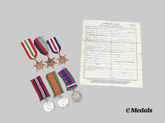 Canada, Commonwealth. A European Campaign Medal Group, R.C.M.C.