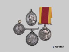 United Kingdom. A Lot of Four Medals & Awards
