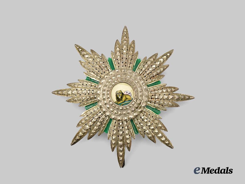 persia,_empire._an_order_of_the_lion_and_sun,_grand_cross_star_e_medals__w8434_3