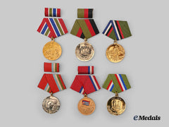 Cuba, Republic. A Lot of Six Cuban Armed Forces Medals