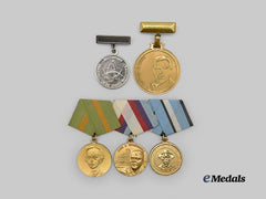 Cuba, Republic. A Group of Five Civil and Labour Distinction Medals
