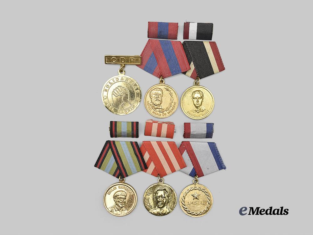 cuba,_republic._a_group_of_six_civil_and_labour_decorations_e_medals__w8454_2