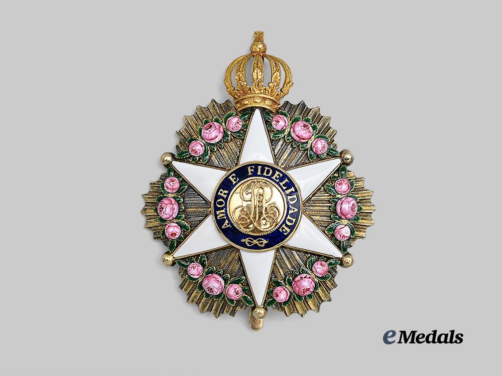 brazil,_kingdom._an_order_of_the_rose,_commander_breast_star,_in_gold,_c.1870_e_medals__w8509_2