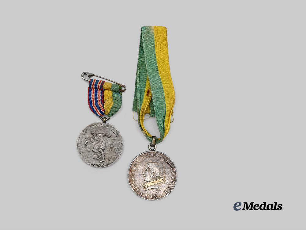 brazil,_kingdom._two_football_medals,1922_e_medals__w8519_2