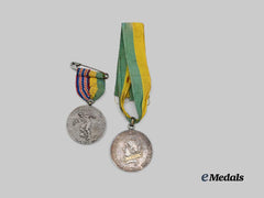 Brazil, Kingdom. Two Football Medals, 1922