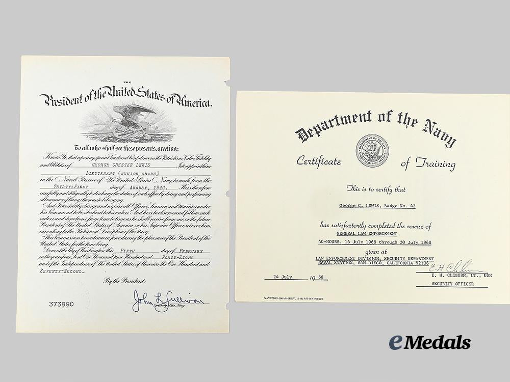 united_states._a"_china_marine"_service_group_to_george_chester_lewis,_united_states_marine_corps,_united_states_navy_e_medals__w8520_14