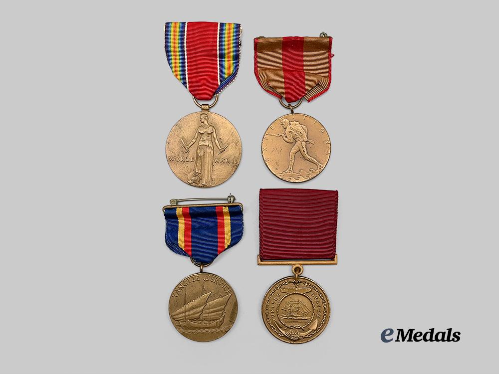 united_states._a"_china_marine"_service_group_to_george_chester_lewis,_united_states_marine_corps,_united_states_navy_e_medals__w8520_3