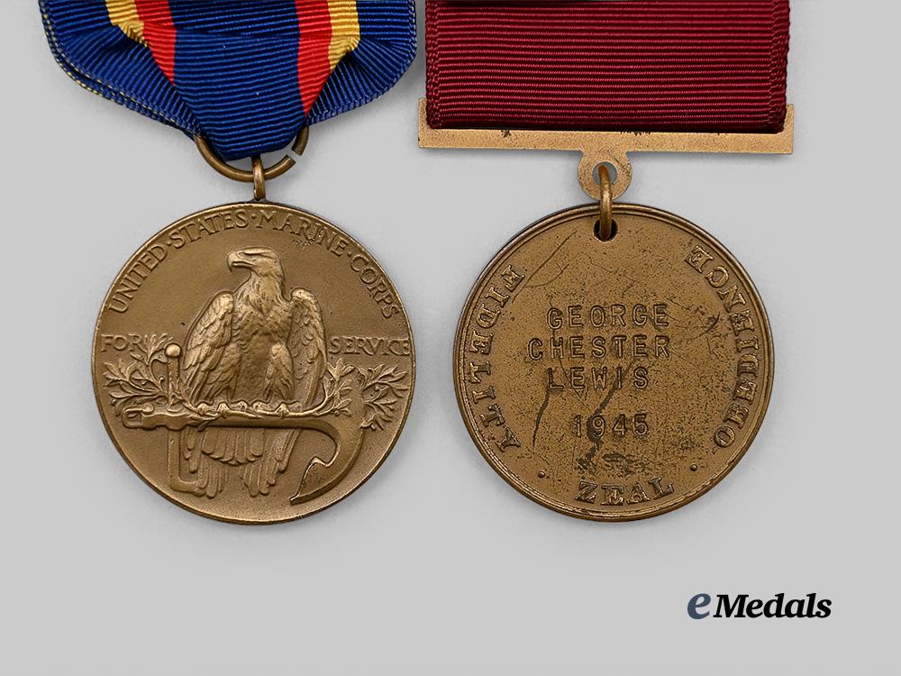 united_states._a"_china_marine"_service_group_to_george_chester_lewis,_united_states_marine_corps,_united_states_navy_e_medals__w8520_7