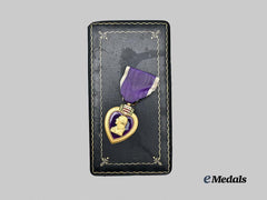 United States. A Purple Heart to Henry Halpern, with Case