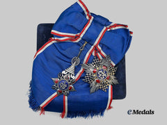 Thailand, Kingdom. An Order of the Crown of Thailand, Special Grade Grand Cordon Set, with Diamonds, c.1950