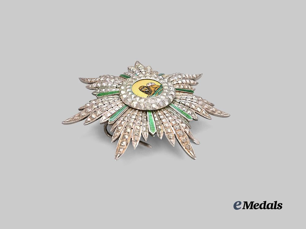 persia,_pahlavi_dynasty._an_order_of_the_lion_and_sun,_i_i_class_star_e_medals__w8558_3
