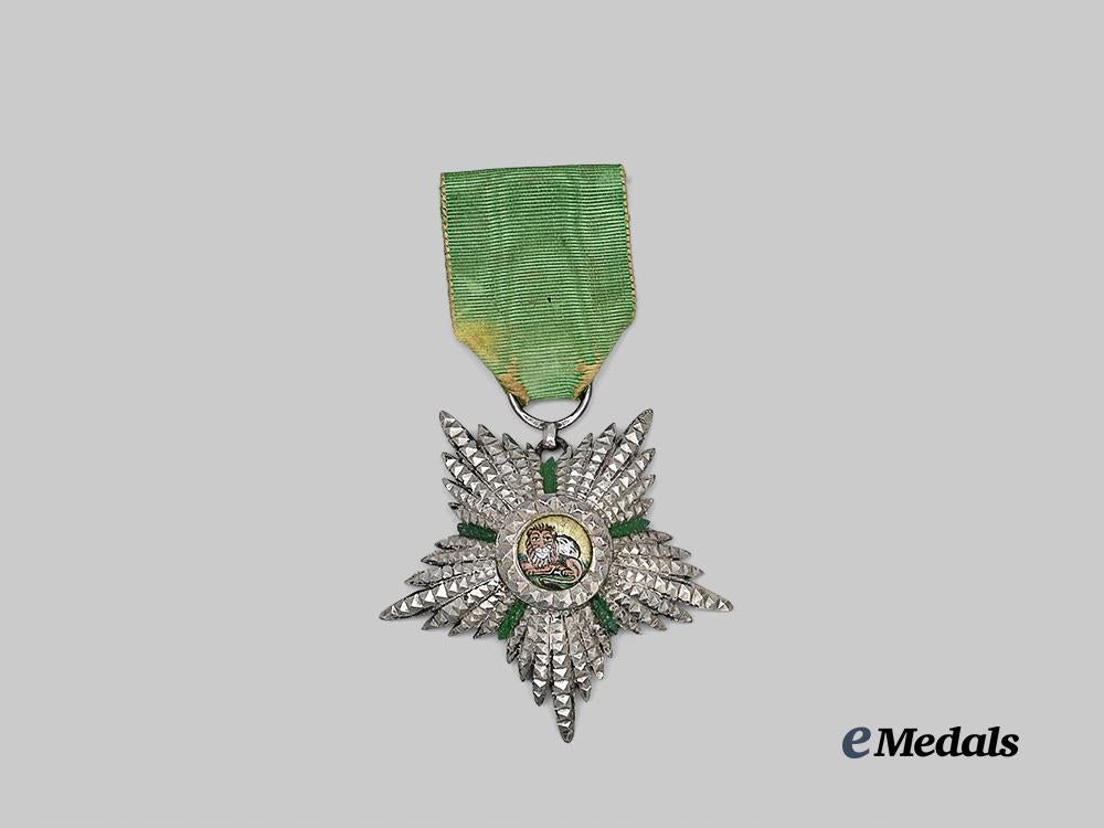persia,_pahlavi_dynasty._an_order_of_the_lion_and_sun,_v_class_e_medals__w8565_6